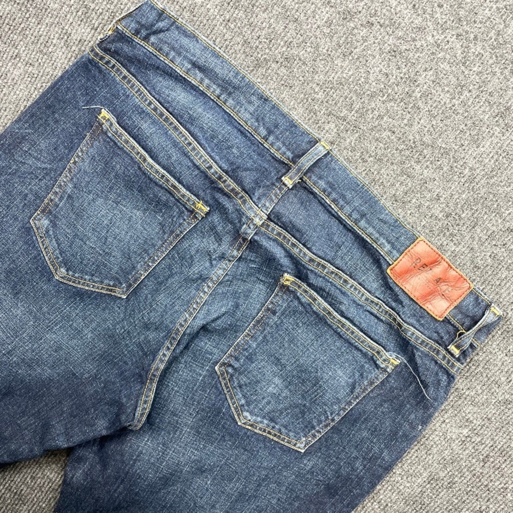 Red Ale by Alesbury Mens Straight Leg Jeans Dark Wash Blue Denim Size 34x30